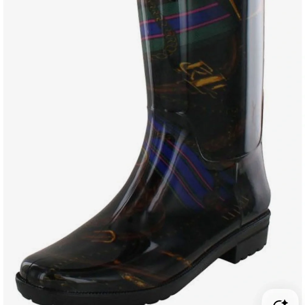 Lauren Ralph Lauren Rossalyn II Rain Boots Size 10 NEW